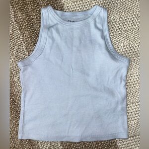 Art Class Light Blue Ribbed Top